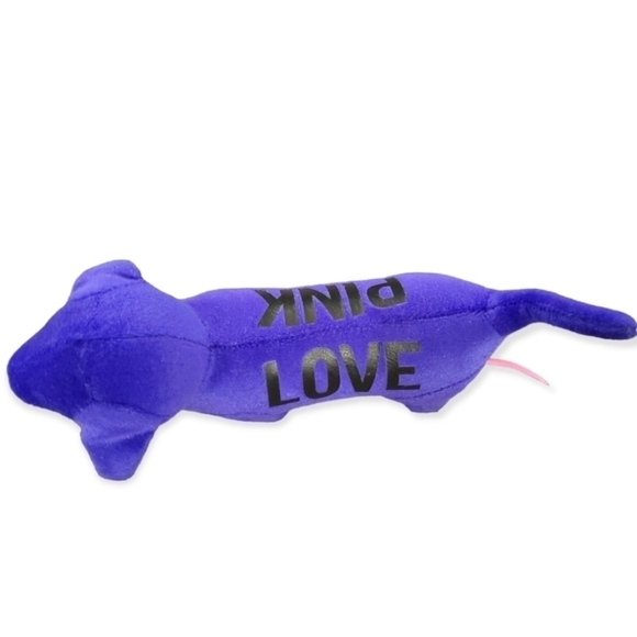 Victoria's Secret PINK Mini Dog Plush Collectible Stuffed Dog Blue Puppy - Picture 3 of 5